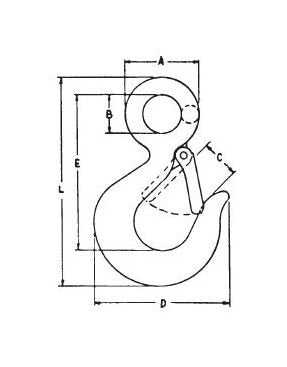 Galvanized Eye Hook Without Latch - Drop Forged Steel - Image 3