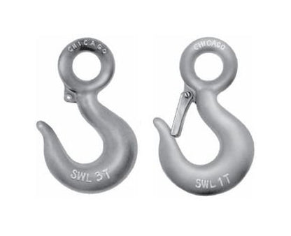 Galvanized Eye Hook Without Latch - Drop Forged Steel - Image 1