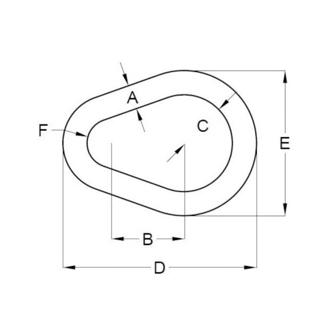 Pear Shaped Sling Links for Wire Rope Rigging - Image 2
