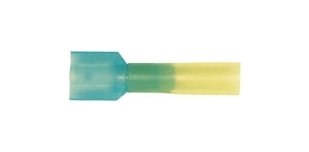 Male Insulated Heat Seal Terminals - Pack of 5, 16-14 Gauge, W-.250" Stud Size - Image 1