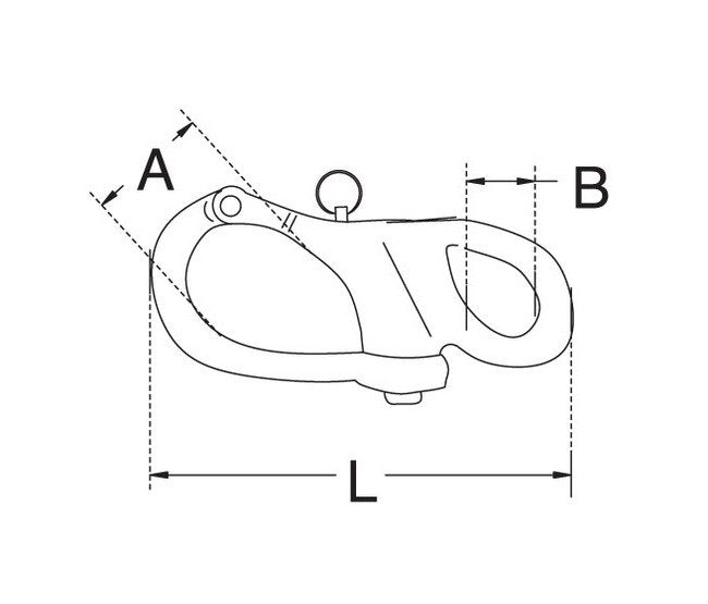 Heavy-Duty Stainless Steel Fixed Snap Shackle - Image 2