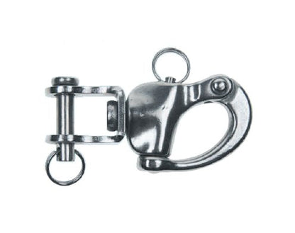 Stainless Steel Jaw Swivel Snap Shackles 3-1/2" - Image 1