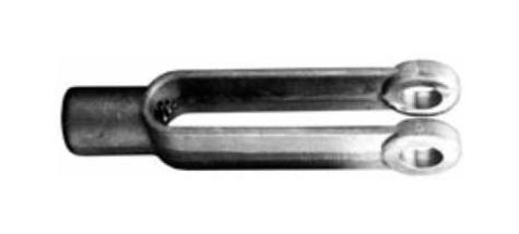 Adjustable Yoke Ends - Self-Colored/Plated Carbon Steel, UNC/UNF Threads - Image 2