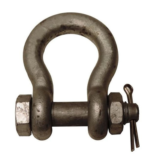 2 Inch Bolt-Type Shackles Hot Dip Galvanized - Federal Spec RR-C-271D - Image 1