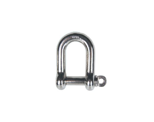 Stainless Steel Screw Pin D Shackle 1/4 inch - Image 1