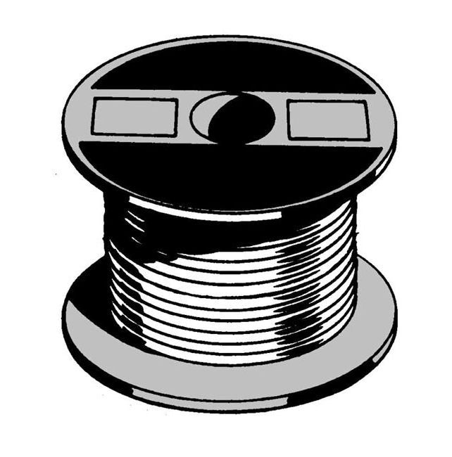 80º C Rated Primary Single Conductor Copper Wire (14 Gauge, 1000 ft, White) - Image 1