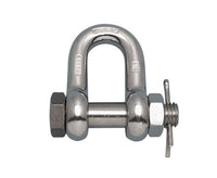 316-NM Stainless Steel Chain Shackle | 1/4 inch with Oversized Screw Pin