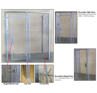 16ft x 16ft 3-Sided Welded Wire Security Cage