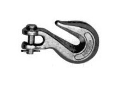 Electro Galvanized Clevis Grab Hook, Drop Forged Steel 1/4 - 2,600 lbs WLL - Image 1