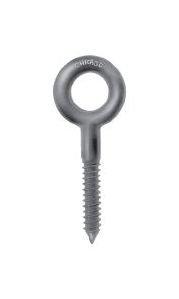 Chicago Hardware 1/4" x 2" Screw Thread Eye Bolts Regular - Image 1