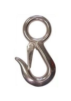 Stainless Steel Rigid Eye Snap Hook - 3/4" Size, 600 lbs WLL - Image 1