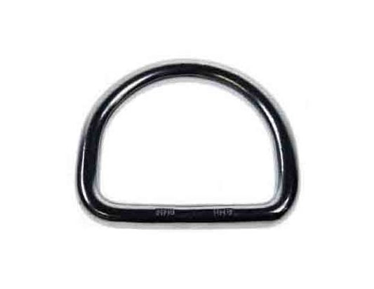 Stainless Steel Wire Rope 'D' Rings, 1/4" - Image 1