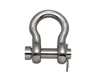 1/2" 316-NM Stainless Steel Anchor Shackle with Oversized Round Pin