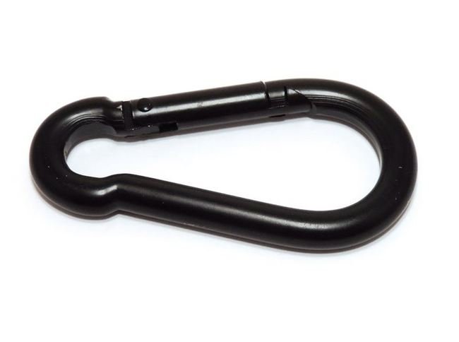 Black Coated Snap Hooks - 5/16" Size, 240lbs WLL - Image 1