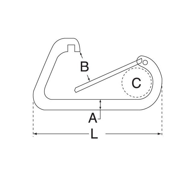 Stainless Steel Spring Clips 316, 3/8" - 4", 660 lbs WLL - Image 2