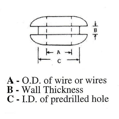 Oil-Resistant Vinyl Grommets 3/4 Inch, Pack of 4 - Wire & Cable Protection - Image 2