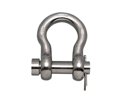 1/4 Inch 316-NM Stainless Steel Anchor Shackle with Oversized Round Pin - Image 1