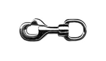 Swivel Eye Snap Hook Zinc Die-Cast Nickel-Plated - Image 1