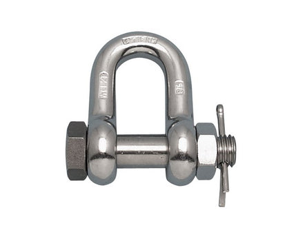 5/8 Inch 316-NM Stainless Steel Chain Shackle with Oversized Screw Pin - Image 1