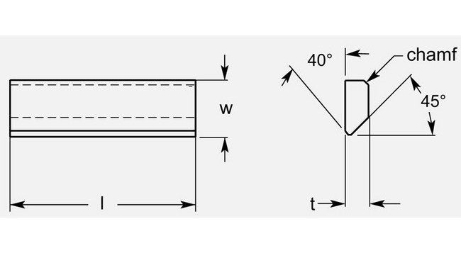 Precision Woodworking Anvil, 0.182 / 0.187 in Width - Image 1