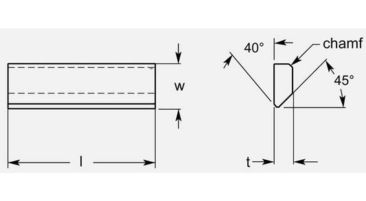 Precision Woodworking Anvil, 0.182 / 0.187 in Width - Image 1