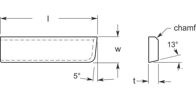 Ultra-Met® Woodworking Debarker, 0.245/0.255 in Thickness - Image 1