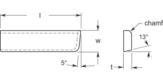 Ultra-Met® Woodworking Debarker, 0.245/0.255 in Thickness - Image 1