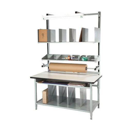 60" Solid Maple Packaging Workbench with Accessories - Image 1