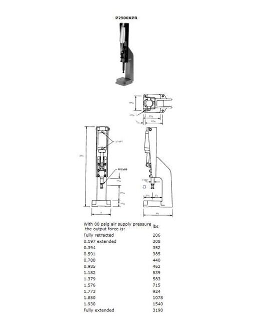 5500 lb Bench-Mounted Pneumatic Toggle Press - Image 1