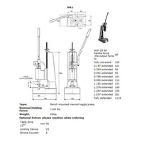 Industrial Bench Mounted Toggle Press