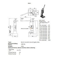 Industrial Bench Mounted Toggle Press