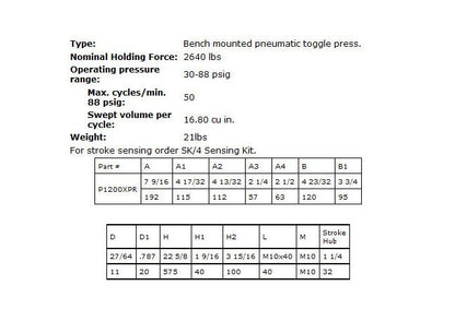 Heavy Duty Pneumatic Toggle Press - Image 2