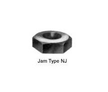 Hardened Black Oxide Hexagon Jam Nuts - 3/8-16, US Origin - Image 1