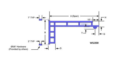 Enclosed Track Wall Cantilever Workstation Jib Crane - Image 2