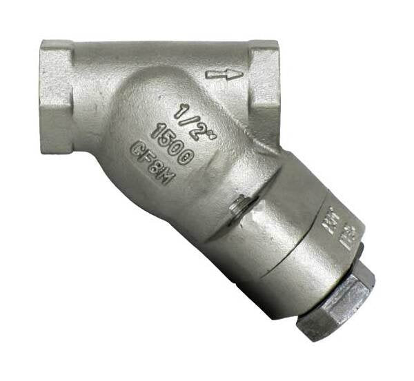 Sure Flow YTC1500SS 1/2 Inch Cast Stainless Steel Y Strainer - Image 1