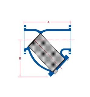 Sure Flow YF125 2 Inch Cast Iron Class 125 Flanged Y Strainer - Image 2