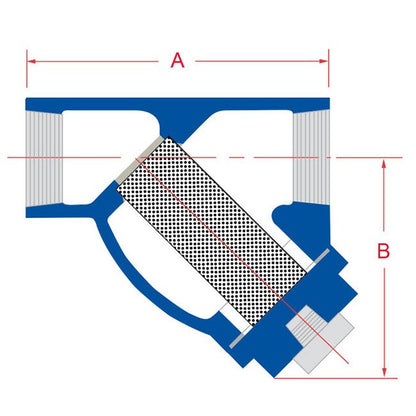 Sure Flow YT6SS 1/2'' 316 Stainless Steel NPT Socket Weld Y Strainer - Image 2
