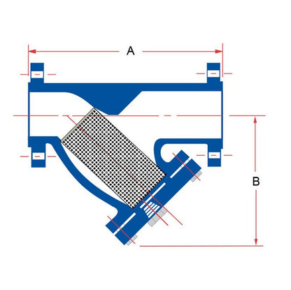 Sure Flow YF600SS 2 1/2" Stainless Steel Class 600 Y Strainer - Image 2