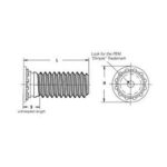 Bisco Stainless Steel #6-32 Self-Clinching Blind Stud