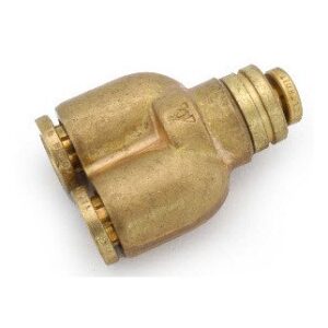 Brass Push-In Tube Fitting Y Connector
