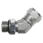Hydraulic 45° Elbow Tube Fitting - Adjustable O-Ring Boss x JIC Swivel