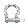 Marine Grade Stainless Steel Bow Shackle with Screw Pin