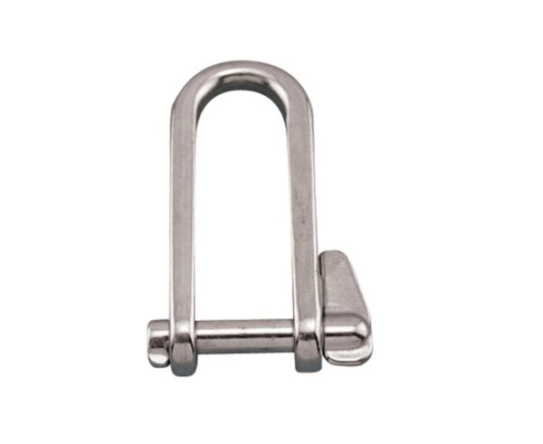 Stainless Steel Long D Shackle with Key Pin