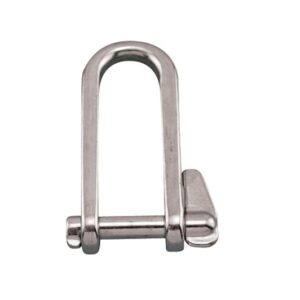 316 Stainless Steel Long D Shackle with Key Pin