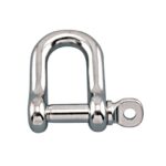 316 Stainless Steel Straight D Shackle with Screw Pin