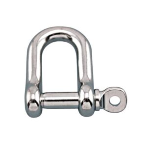 Marine-Grade Stainless Steel Straight D Shackle with Screw Pin