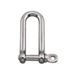 Stainless Steel Long D Shackle with Screw Pin