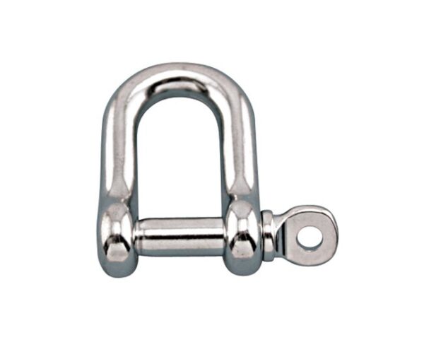 Marine-Grade Stainless Steel Straight D Shackle with Screw Pin
