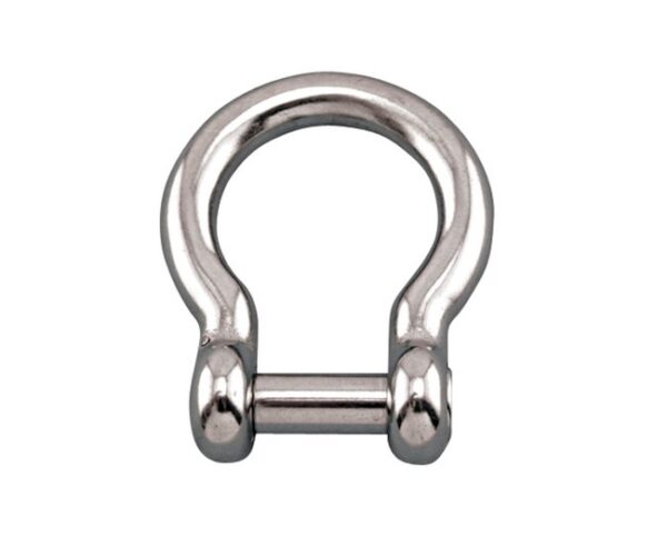 Marine-Grade Stainless Steel Bow Shackle with No Snag Pin