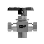 Durable Medium Pressure 2-Way Ball Valve - 316 SS